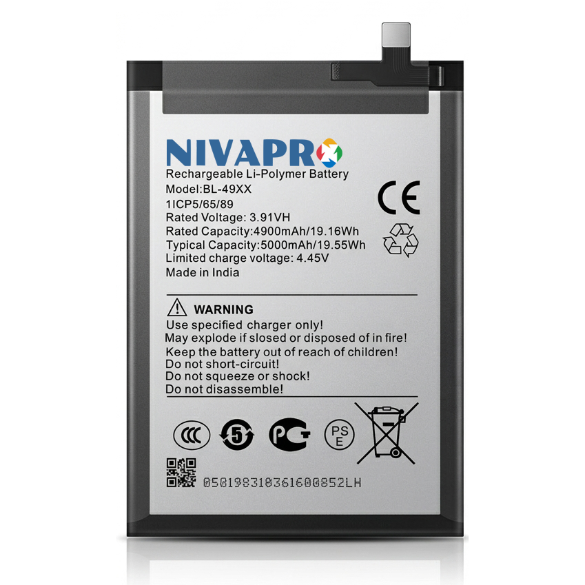 NIVAPRO BL49XX Original for Infinix Note 40 X6853 Note 40 Pro 5G X6851 GT 20 Pro Compatible  5000mAh with Warranty