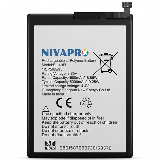 NIVAPRO BL49FI Original for P36 & W6501, P37 & P651W   Compatible 5000mAh with Warranty