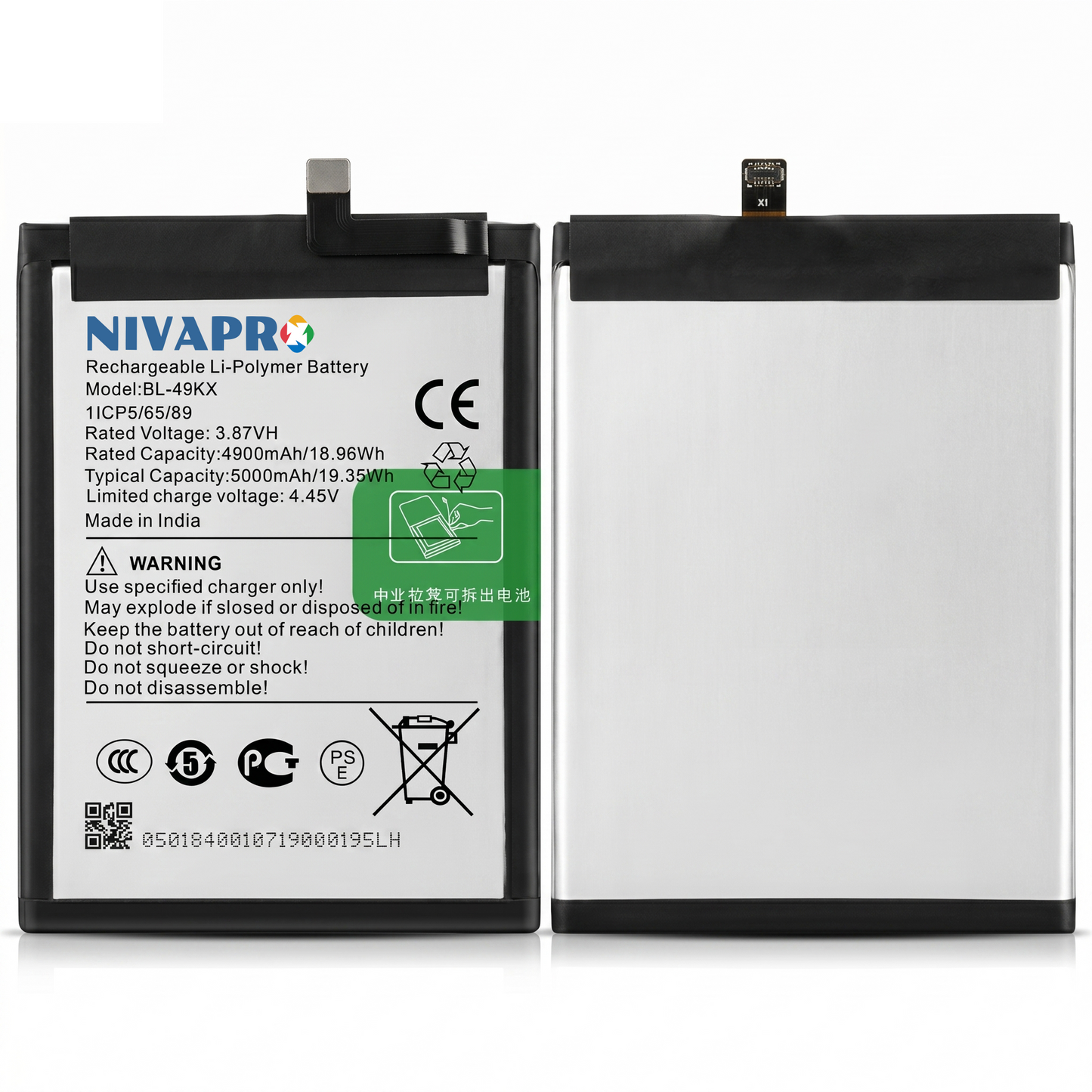 NIVAPRO BL49KX Original for Infinix Note 11 / Note 12 / Note 12 Pro / Note 12i / Note 12 Turbo Compatible 5000mAh with Warranty