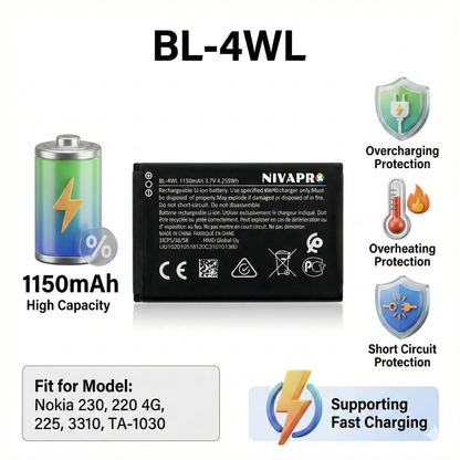 NIVAPRO Mobile Battery BL-4WL 1150mAh