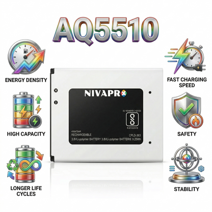 Original YU Yureka AO5510 / YU Yureka Plus AQ5510 / 5510 2500mah Mobile Battery by NIVAPRO