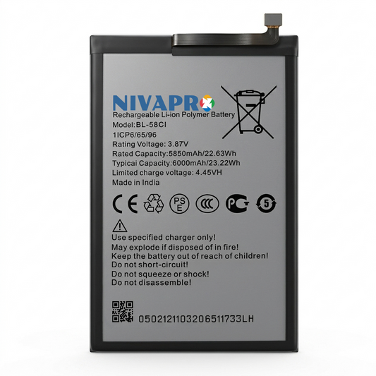 BL-58CI Compatible for P40 P662L 6000mAh with Warranty  by NIVAPRO