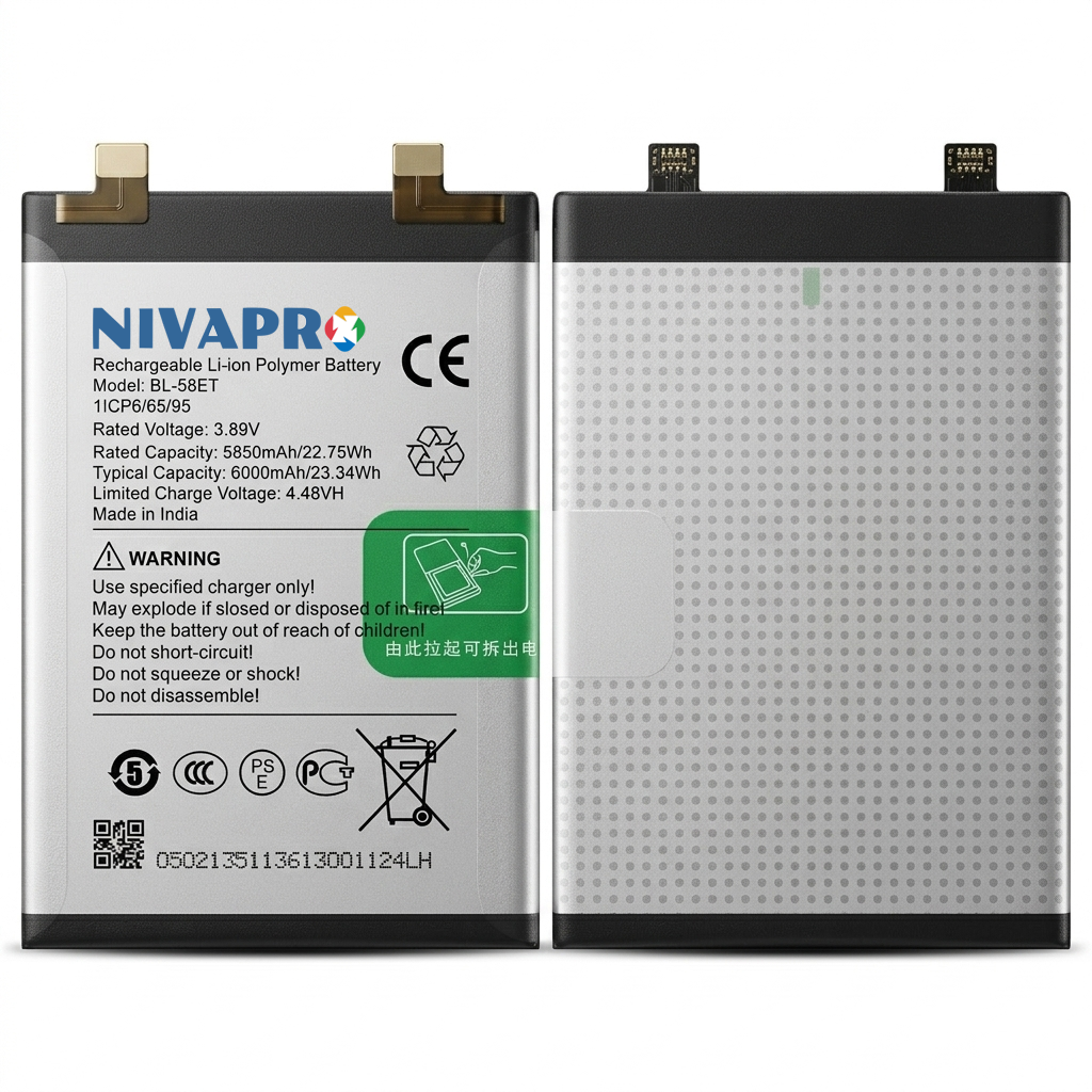 BL-58ET Compatible for  Tecno Pova 5, LH7n  6000mAh with Warranty  by NIVAPRO