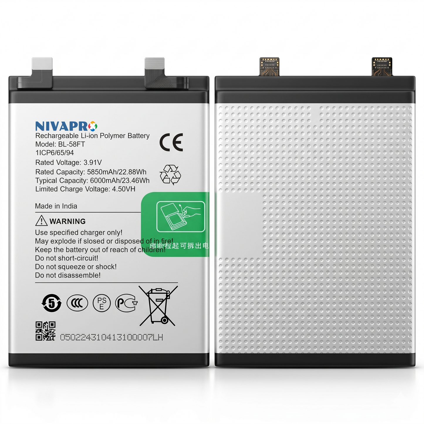 BL-58FT Compatible for  Tecno Pova 6 Pro 5G 6000mAh with Warranty  by NIVAPRO