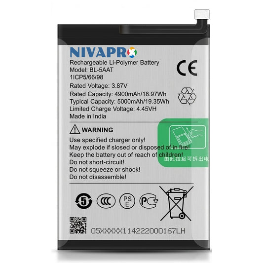 NIVAPRO BL5AAT Original 5000mAh with 6 Months Warranty