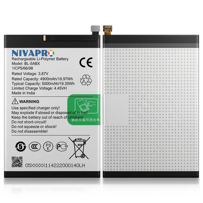NIVAPRO BL5ABX Original for Infinix Hot 50 Compatible 5000mAh with 6 Months Warranty