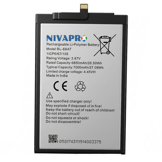 BL-68AT Compatible for  POVA2 (LE7, LE7N) 7000mAh with Warranty  by NIVAPRO