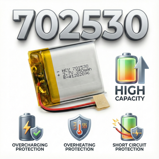702535 Rechargeable Li-Po Battery – Micro Slim Lithium Polymer 3.7v