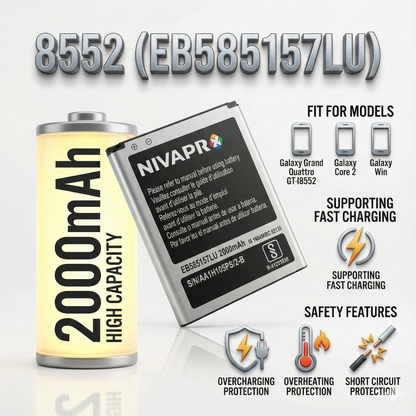 NIVAPRO Galaxy Grand Quattro GT-i8552 battery 2000mAh