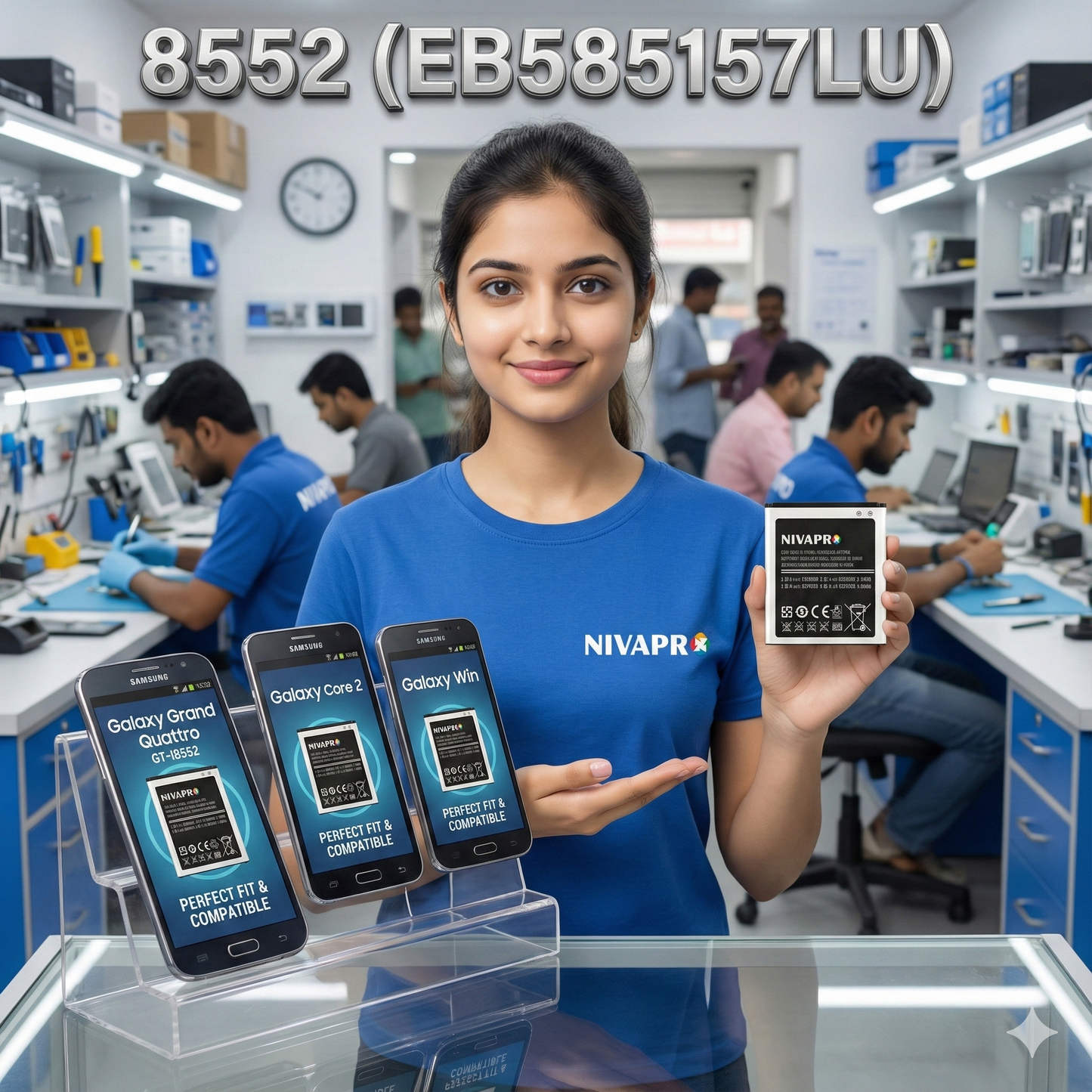 NIVAPRO Galaxy Grand Quattro GT-i8552 battery 2000mAh