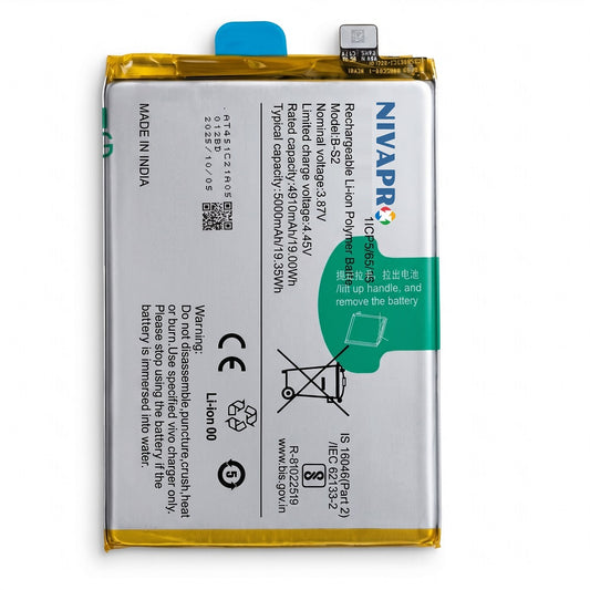 BS2 B-S2 for Vivo Y33S V2109  5000mAh Battery with warranty by NIVAPRO