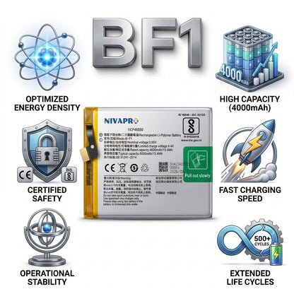 B-F1, BF1 for  Vivo V11 Pro / X23 3400mAh Battery with warranty by NIVAPRO