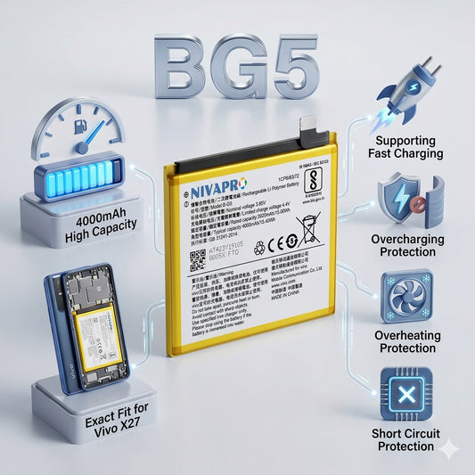 B-G5, BG5 for Vivo x27 4000mAh Battery with warranty by NIVAPRO