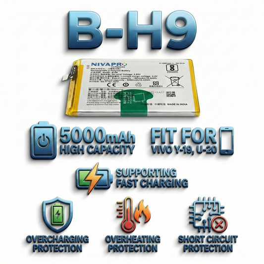 B-H9 Compatible mobile battery for VIVO Y19 & U20 5000mAh by NIVAPRO