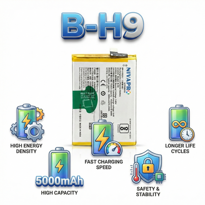 B-H9 Compatible mobile battery for VIVO Y19 & U20 5000mAh by NIVAPRO