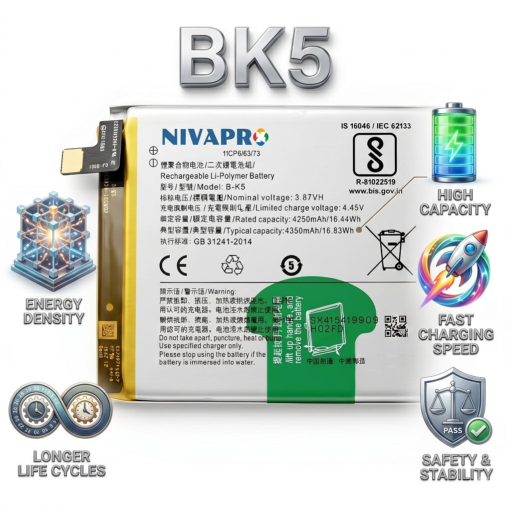 BK5 B-K5 for Vivo X30 (V1938CT) 4350mAh Battery with warranty by NIVAPRO