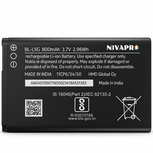 BL-L5G Original Battery for Nokia 105 (800mAH) with Warranty by NIVAPRO