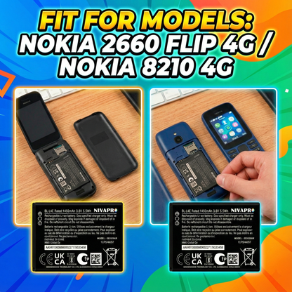 BL-L4E  Nokia 2660 Flip 4G / Nokia 8210 4G Battery 1450mAh with warranty by NIVAPRO