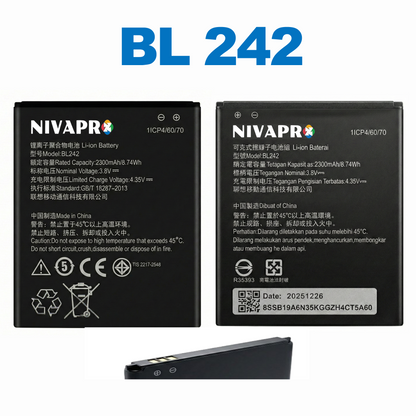 BL242 Mobile battery for A6000,A6010 2300mAh by NIVAPRO