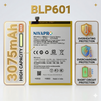 Original BLP601 for Oppo F1S | A59 | A59M | A59S | A53 | A53T | A53M 3075mAh Battery with warranty by NIVAPRO