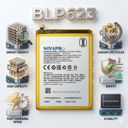 Original BLP623 for  Oppo R9s Plus / F3 Plus  4000mAh Battery with warranty by NIVAPRO