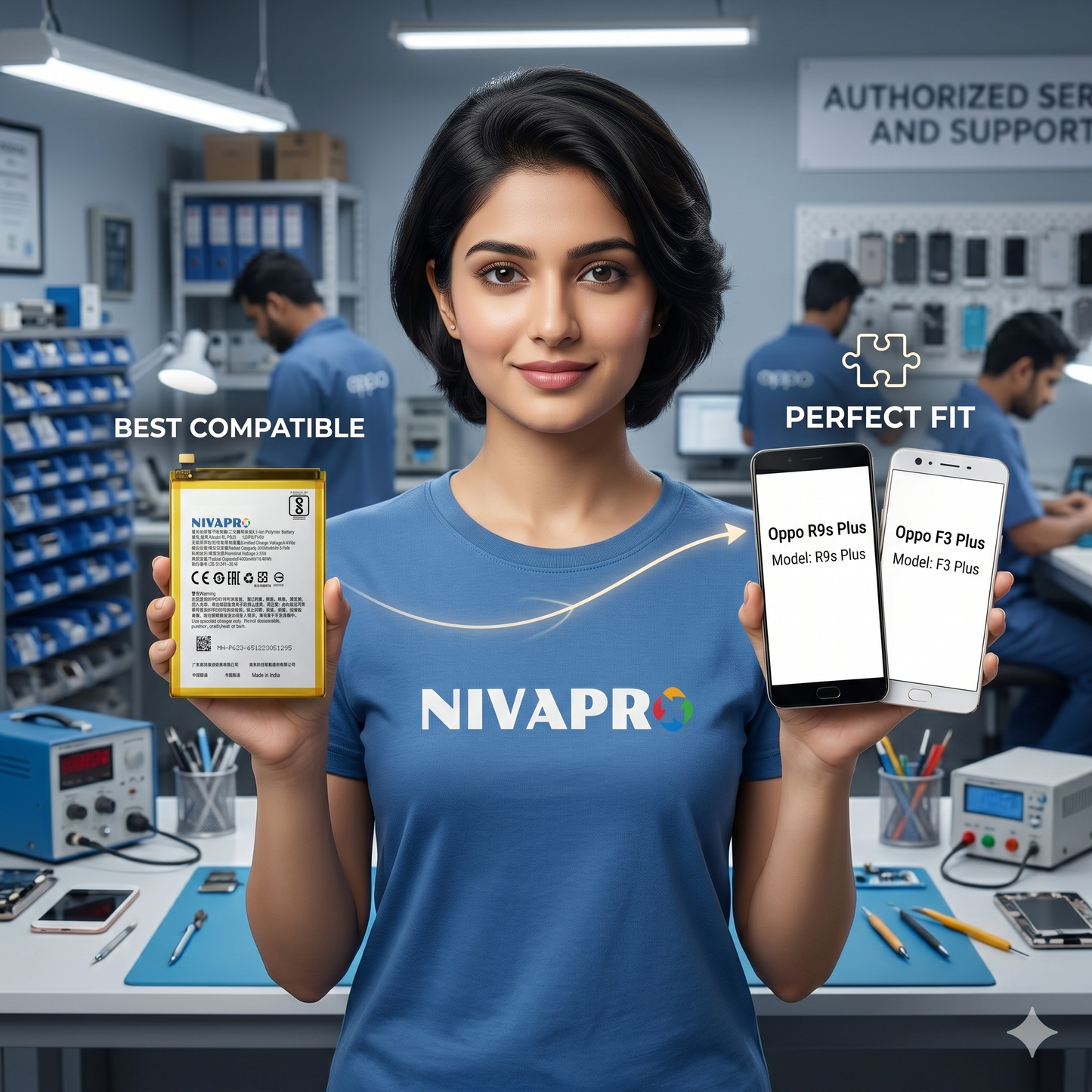 Original BLP623 for  Oppo R9s Plus / F3 Plus  4000mAh Battery with warranty by NIVAPRO