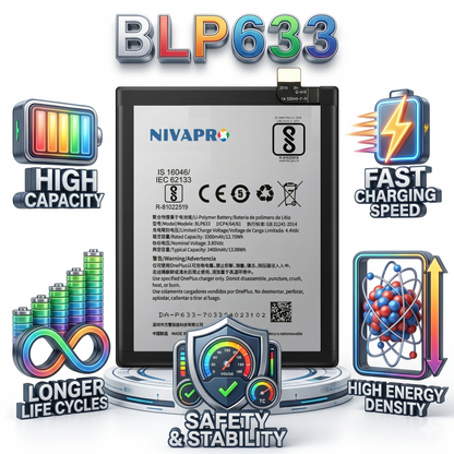 Original BLP633 for  OnePlus 3T A3010 A3003  3400mAh Battery with warranty by NIVAPRO