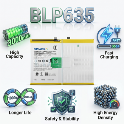 Original BLP635 for  Oppo R11 And R11 Plus  3000mAh Battery with warranty by NIVAPRO