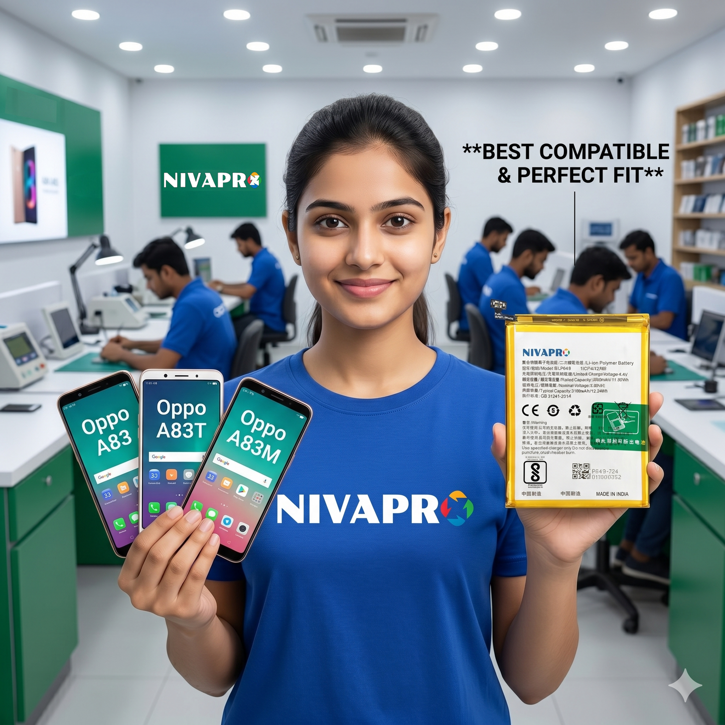 Original BLP649 for Oppo A83 / A83T / A83M / CPH1729, CPH1827 3180mAh Battery with warranty by NIVAPRO