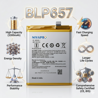 Original BLP657 for OnePlus 6 3300mAh Battery with warranty by NIVAPRO