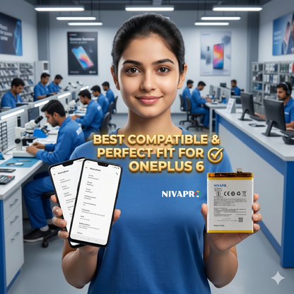 Original BLP657 for OnePlus 6 3300mAh Battery with warranty by NIVAPRO