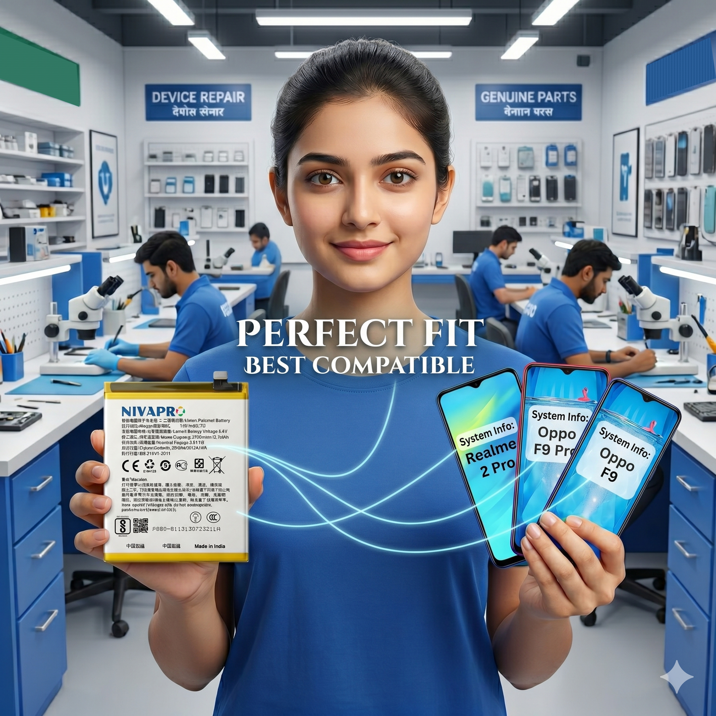 BLP683 for  Realme 2 Pro F9 Pro F9 3500mAh Battery with warranty by NIVAPRO