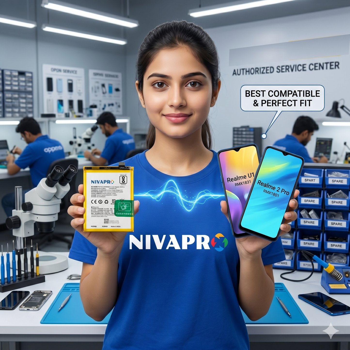 BLP695 for Oppo Realme U1,  Realme 2 PRO 3500mAh Battery with warranty by NIVAPRO