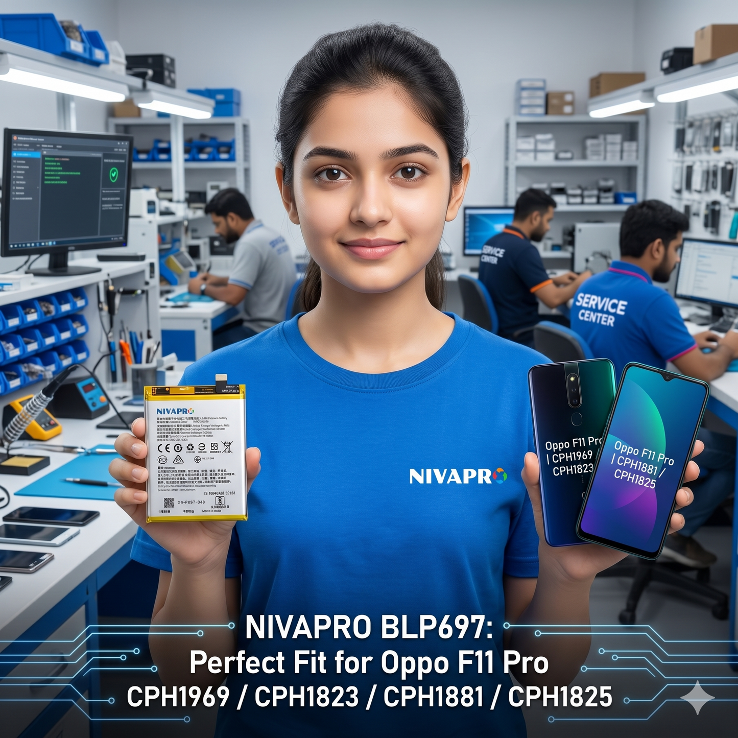 BLP697 for Oppo F11 Pro CPH1969/ CPH1823 / CPH1881 / CPH1825 4000mAh Battery with warranty by NIVAPRO