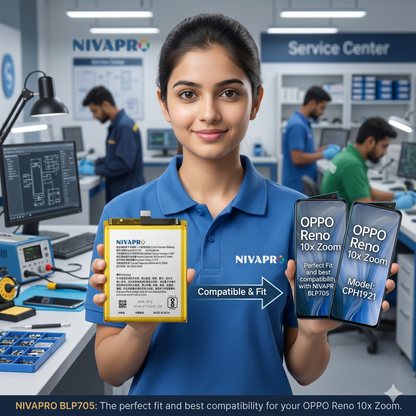 BLP705 for  OPPO Reno 10x Zoom 4065mAh Battery with warranty by NIVAPRO