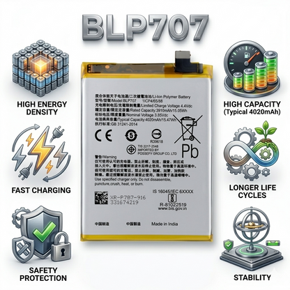 BLP707 for Oppo F11 (models CPH1911 and CPH1913) Battery with warranty by NIVAPRO