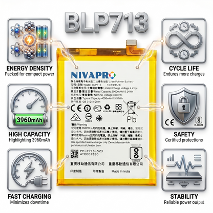 BLP713 for Realme 3 Pro RMX1851 3960mAh Battery with warranty by NIVAPRO