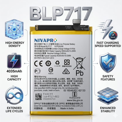BLP717 for Oppo Reno Z 4035mAh Battery with warranty by NIVAPRO