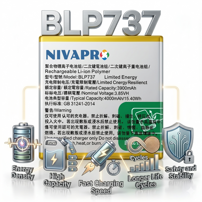 BLP737 for Oppo Reno 2F 2Z PCKM70, PCKT00, PCKM00, CPH1945, CPH1951, PCKM80 4000mAh Battery with warranty by NIVAPRO