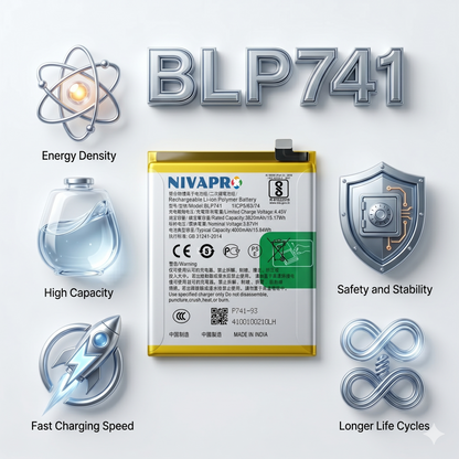 BLP741 for  Realme XT and Realme X2  RMX1921 RMX1992, RMX1993, RMX1991 4000mAh Battery with warranty by NIVAPRO