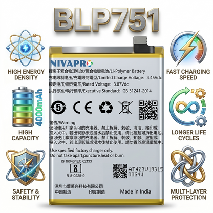 BLP751 for OPPO K5 4000mAh Battery with warranty by NIVAPRO