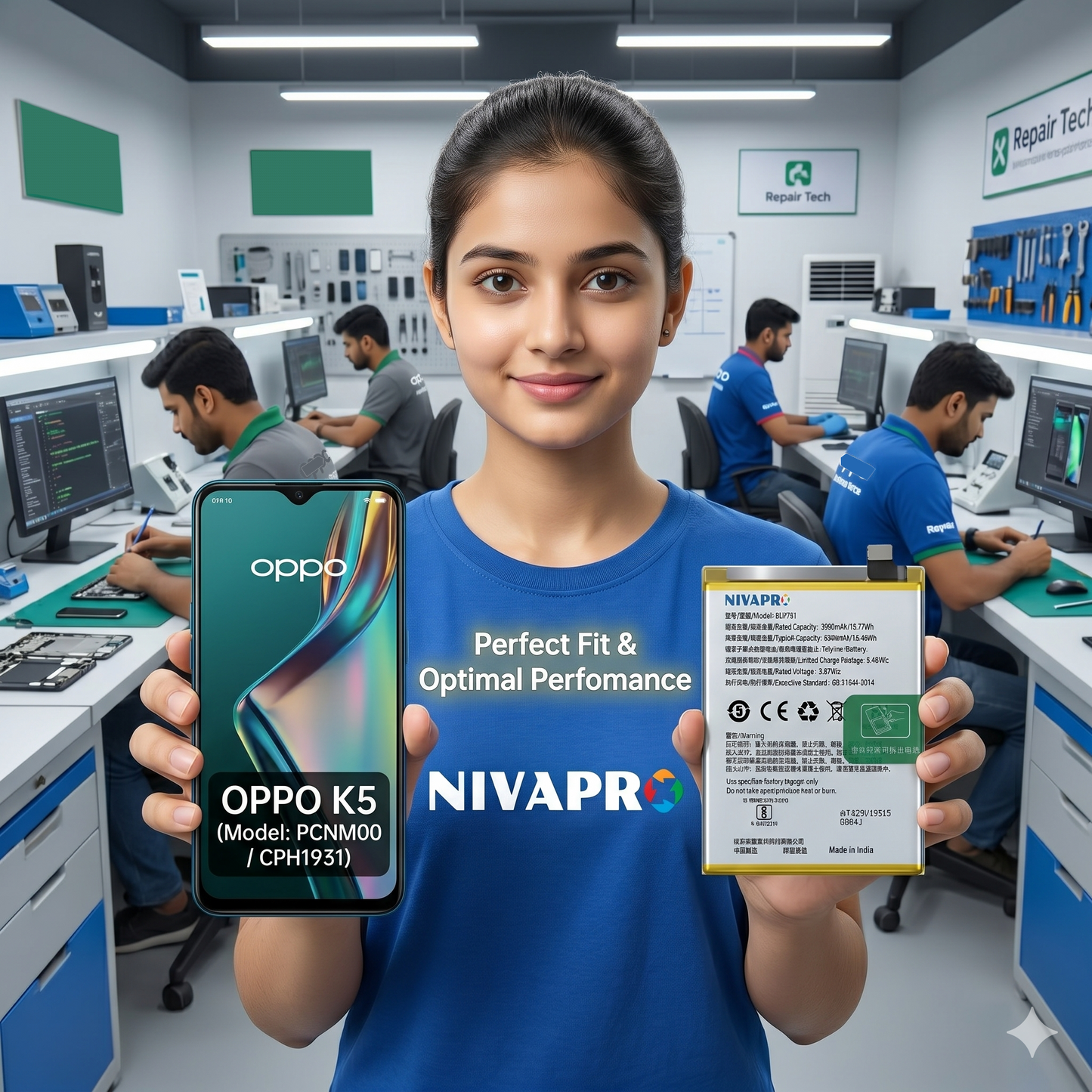 BLP751 for OPPO K5 4000mAh Battery with warranty by NIVAPRO