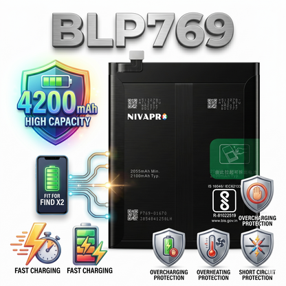 Original BLP769 for Oppo Find X2 4200mAh   Battery with warranty by NIVAPRO