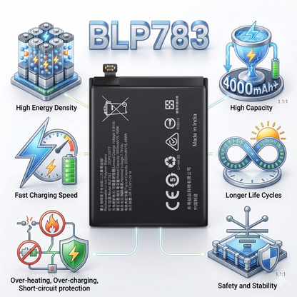 BLP783 for  Oppo Reno Ace2 smartphones 4000mAh Battery with warranty by NIVAPRO
