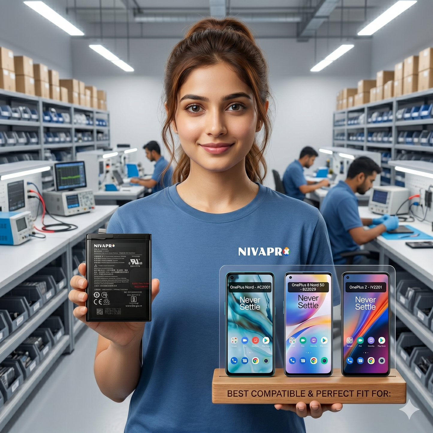 BLP785 for OnePlus Nord | One Plus 8 nord 5G | One Plus Z smartphones 4115mAh Battery with warranty by NIVAPRO