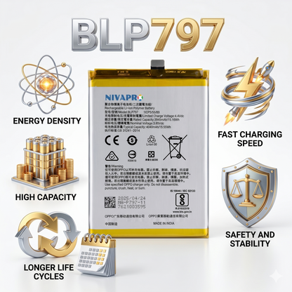 BLP797 Battery for Oppo A72 5G, Oppo A73 5G smartphones 4040mAh Battery with warranty by NIVAPRO