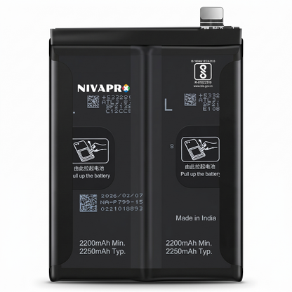 BLP799 Battery for Realme 7 Pro, X7 Pro, X3 Pro, and Narzo 20 Pro smartphones 4500mAh Battery with warranty by NIVAPRO