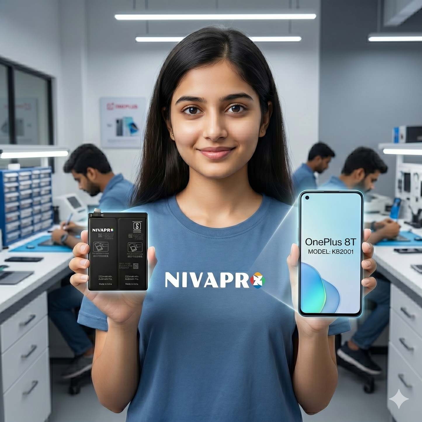 BLP801 Battery for OnePlus 8T  smartphones 4500mAh Battery with warranty by NIVAPRO