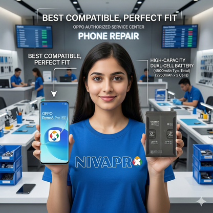 BLP855 for Reno 6 Pro 5G 4500mAh Battery with warranty by NIVAPRO