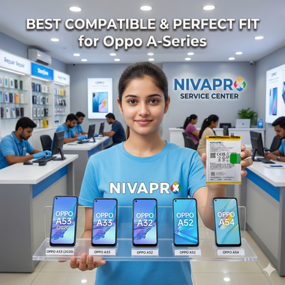 BLP805 Battery for  Oppo A53 (2020), A33, A32, A52, and A54 smartphones 5000mAh Battery with warranty by NIVAPRO